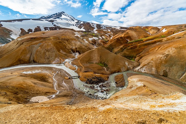 Icelandic geothermal sanctuary of steam, lava, and elemental peace