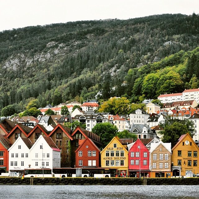 Norwegian fjord havens for pale light and sharpened quiet