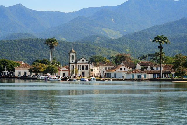 Soft bay evenings in Paraty with colonial streets cooling after sunset